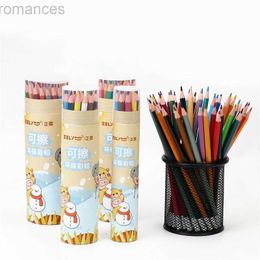 Potloden Wisbare kleurpotlood pen met gum kinderschildering kunst kunst graffiti houten penhouder niet gemakkelijk kapot d240510