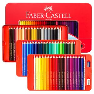 Crayons Fabercastel 100 Couleurs professionnelles de couleur huileuse crayon pour artiste sketch sketch dessin stylo enfant cadeau spécial cadeau