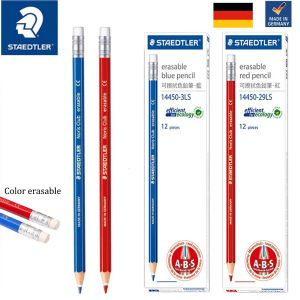 Crayons allemand staedtler crayon coloré effaçable 144 Dessin d'anime est livré avec une papeterie d'antibreakage rouge effacée rouge et bleue