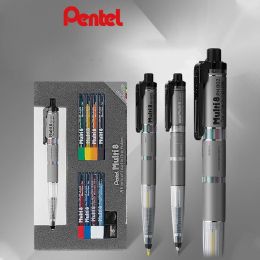 Crayons Japan Pentel Pentel Prise de plomb et set de plomb, plusieurs crayons de coller de type Knock de type automatique pour l'artiste de créateur en déplacement