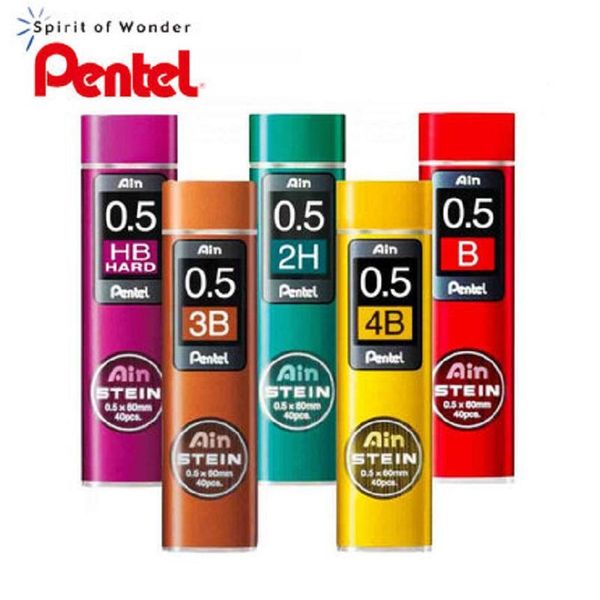 Crayons crayons mécaniques pentel japonais plombent le crayon automatique Stein Antillead mène 0,3 / 0,5 / 0,7 / 0,9 4pcs / lot