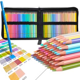 Crayons nouveaux brutfuner 72 Aron 50 Couleurs métalliques artiste professionnel crayons de couleur soft core soft casse pour les fournitures d'art de couleur scolaire