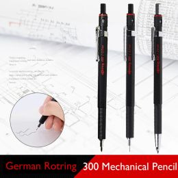 Pencils Origin German Rotring 300 Mechanical Pencil 0.5 mm/0.7 mm/2.0 mm para gráficos Diseño de papelería Suministros de oficina de la escuela