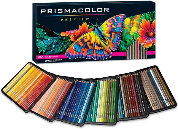Crayons originaux Prismacolor Premier Color Crayons 24 36 72 132 150 Couleurs Supplies Art pour dessiner Sketching Adult Coloring Tin Box
