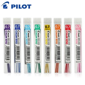 Crayons pilotes plcr7 couleur eno crayon mécanique plomb 0,7 mm 8 tubes / lot rouge / violet / bleu / bleu clair / vert scolaire de bureau