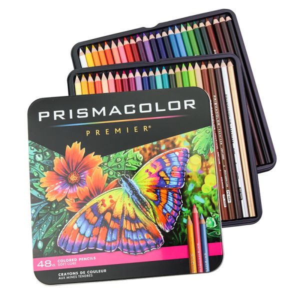 Crayons Prismacolor Paint professionnel crayons de couleur huilet Lapis de cor crayons colorés artistes dessinant des fournitures d'art Boîte en fer