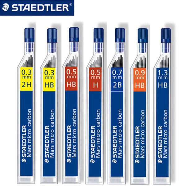 Crayons staedtler 250 Mécanical crayon mène 5 packs de tubes pour 2b / hb 0,3 / 0,5 / 0,7 / 0,9 / 1,3 mm de papeterie de bureau