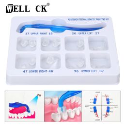 Crayons wellck dentaire dentaire orthodontique dents postérieures kit d'impression esthétique d'impression de restauration de dents