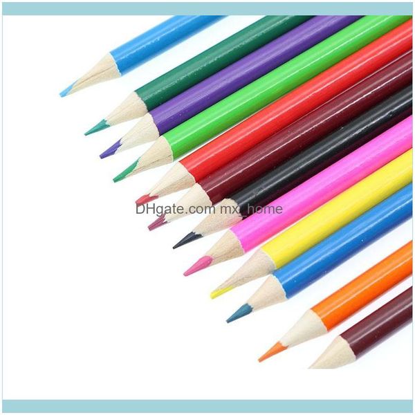 Crayons Fournitures d'écriture Bureau École Business Industrialding Writer Crayon de couleur Cadeau Design Étudiant Artiste Graffiti Pen 12 et 18 Col