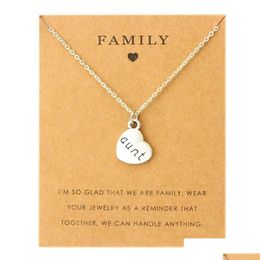 Hanger tante zus oom hangers ketting kettingen oma opa -opa -familie moeder moeder dochter vader vader broer zoon mode juwelier dhsmp