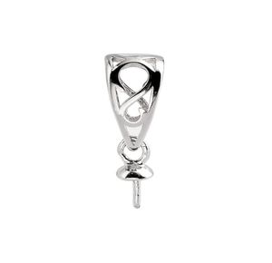 Hanger borgtocht parelinstellingen fijne sieraden diy s925 connector kleine charm 925 sterling zilver 10 stuks 9086394
