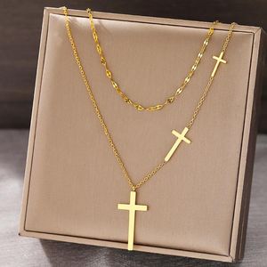 Hanger Cross Necklace Cross Choker gouden kettingketen Designer ketting voor vrouw gouden hanger ketting vrouwen sieraden 510