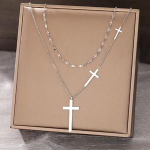 Collier croix croix croix collier gollier collier concepteur collier pour femme collier pendentif or bijoux 343