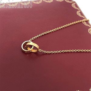 Collier de créateur Diamond Love Pendant Colliers pour les femmes Collier à vis octogonale Gold à la mode Tendy