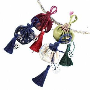 Hanger Trekkoord Bundel Pocket Bling Bag Kinderen Han Doek Pocket Chinese Stijl Pouch Carry Zakje Sieraden Opbergtas H08f #