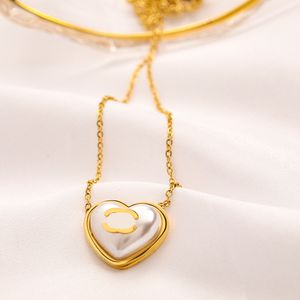 Pendentif coeur tb FF H BB G colliers de luxe collier de créateur perle G ras du cou CD marque lettre bijoux pendentifs plaqué or en acier inoxydable pour les femmes de mariage mode