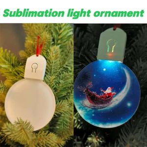 Hanger hitte sublimatie kerstcryl lamplight transfer printen festival ornamenten decoratie diy 2024 nieuwjaar 1010