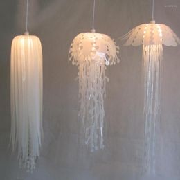 Iluminación de medusas colgantes dormitorio de PVC moderno para lámparas de restaurantes vivientes bar ban colgante luminaria pendence dsxuf