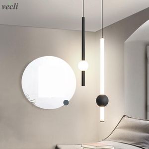 Lampe suspendue moderne en aluminium et acrylique, luminaire décoratif d'intérieur, idéal pour une cuisine, une salle à manger, un salon, un Bar ou un café