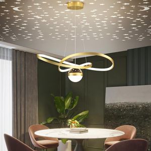 Hanglampen 2022 Noordse LED -lichten Moderne eetkamerlamp Creatieve keuken Keukenkantoor Hogerroos Hemel Topverlichting