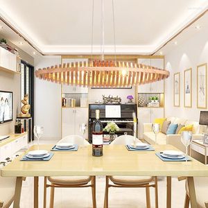 Lampes suspendues 2023 modélisation créative lustre de plafond en bois massif pour salon salle à manger décoration de la maison éclairage intérieur