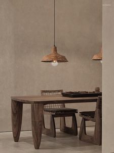 Hanglampen 2023 Industriële stijl Restaurantbalktafel Retro Wabi-Sabi Homestay Slaapkamer Bedden Els Project Handgemaakte lamp
