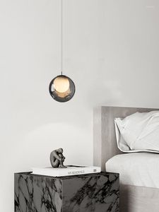Hangende lampen 2023 Italiaanse slaapkamer kleine kroonluchter balk teller creatief moderne minimalist