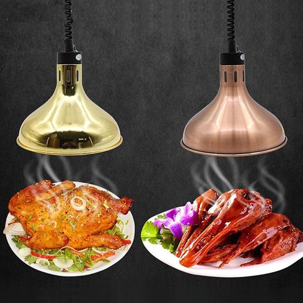 Lampes suspendues 250W Lampe chauffante Isolation des aliments électriques Lustres Cuisines réglables Appareil Restaurant Bar LustrePendentif