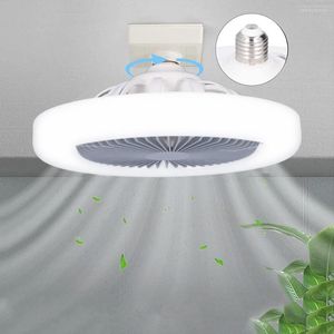 Hanglampen 30W plafondventilator met lichtlamp E27 Converter Base afstandsbediening voor slaapkamer woonhuis Decor Lighting Silent 3 -snelheden