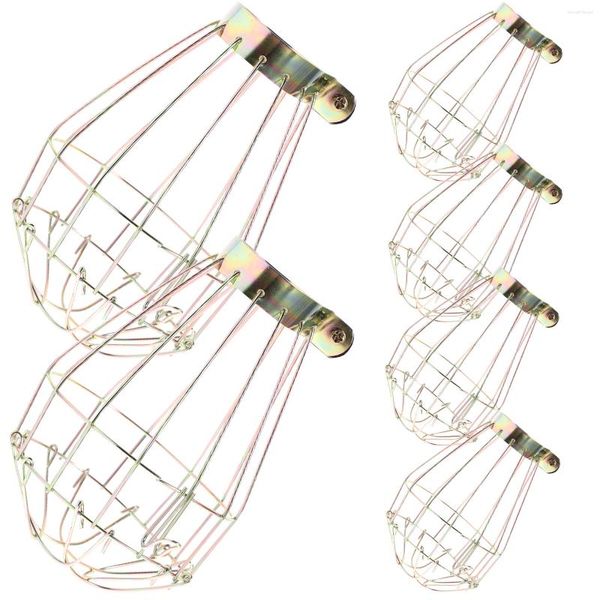 Suspendeurs 6 pack pack suspendre lampe à lampe vintage cage lumineuse industrielle petite pour l'éclairage