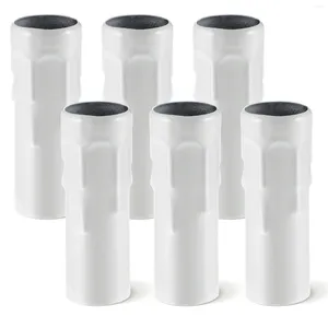 Lampes suspendues 6 pcs Tear Sleeve Candelabra Base Bougies en cristal Support de lumière Supports de tube Lustre Socket Couvre Plafond pour