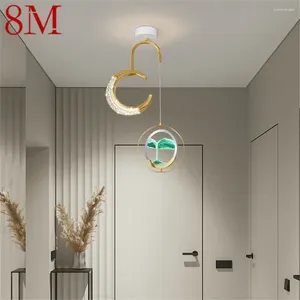Pendelleuchten, 8 m, moderne goldene Lichter, LED, kreative Sanduhr-Hängelampe für Zuhause, Gang, Dekoration