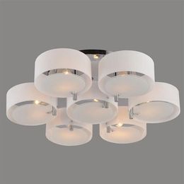 Lampes suspendues AC 110V 120V 220V 230V Loft LED plafond moderne salon lampe restaurant chambre 3 5 7 rond ring281y