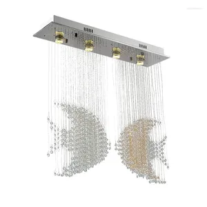 Hanglampen Acryl Bladeren Led Kroonluchter Moderne Lamp Woonkamer Eetkamer Afstandsbediening Hangende Ginkgo Plafondarmaturen