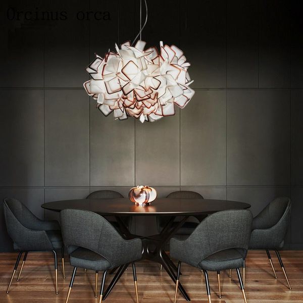 Suspendus après le lustre moderne de style nordique personnalité créative salle à manger salon art art simple