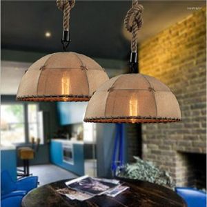 Hanglampen Amerikaans land touwstijl koffie industrie kledingwinkel loft creatief eenhoofdig deksel restaurant kroonluchter