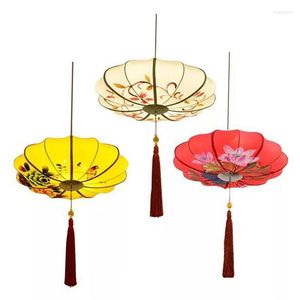 Hanglampen antieke Chinese kroonluchter retro restaurant theehouse stijl pot doek lantaarn handgeschilderde verlichting