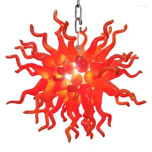 Hanger lampen kunst decor Hand geblazen glas murano kroonluchter moderne huizendecoratie woonkamer lamp voor duplex gebouw