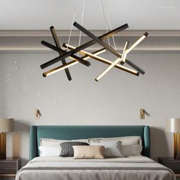 Lampes suspendues Artpad moderne nordique or/noir LED lustres éclairage pour salon salle à manger décoration de la maison lampe suspendue style minimaliste