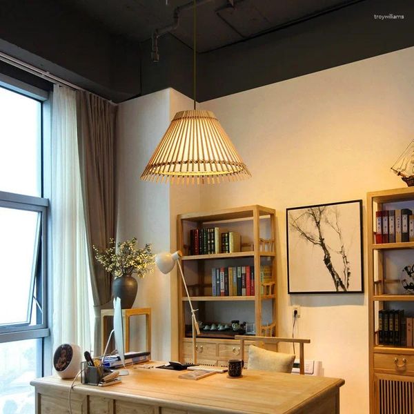 Lámparas colgantes Arturesthome Bamboo Lámpara de lámpara de lámpara hecha a mano y linternas decoración decorativa creativa hogar
