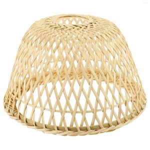 Hanglampen Bamboe Lampenkap Creatieve Geweven Accessoire Cover Ornament Weven Stofdicht Ambacht