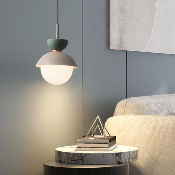 Lampes suspendues chambre chevet couleur couture Design fleur bourgeon lampe moderne minimaliste décor à la maison Table à manger Suspension lumières