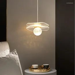 Hanglampen Slaapkamer Modern Minimalistisch Hangend Lange lijn Nachtkastje Kleine kroonluchter Gang Gangpad Lampingang