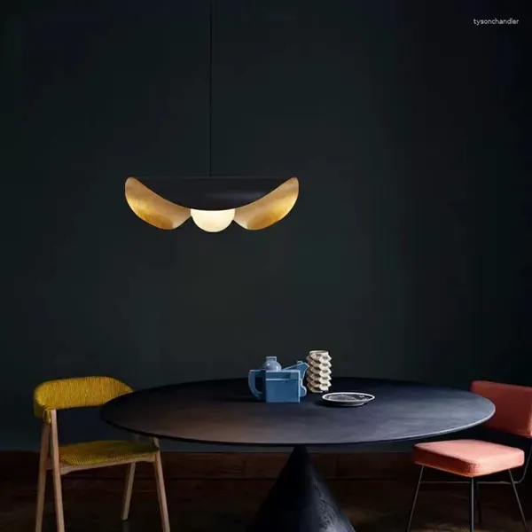 Lampes suspendues Catellani Smith Lederam Manta Lampe Soucoupe Volante Chapeau Industriel Rétro Design Blanc Noir Lumière