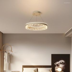 Hanglampen kroonluchter 2022 Nieuwheid trend kroonluchters modern in slaapkamer plafondlamp acryl lampenkap variabele kleurlicht
