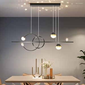 Lampes suspendues Lustres Nordic Dine Salle à manger Chambre Lampe Éclairage intérieur Plafond Luminaires décoratifs Lumières
