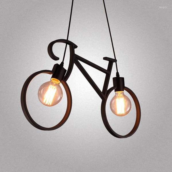 Lampes suspendues enfants jouet moderne créatif vélo lumières Restaurant Art chambre personnalité mode caractéristiques ZA ET3