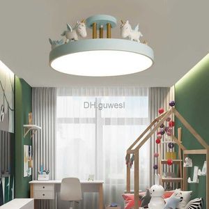 Hanglampen Kinderkamer Mooi Creatief Paard Persoonlijkheid Eenhoorn Jongens Meisjes Slaapkamer Scandinavisch Modern Minimalistisch Licht Leiling Lamp YQ240201