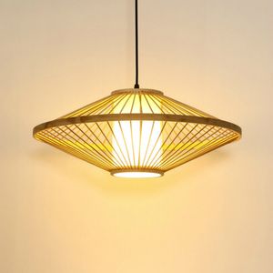 Hangende lampen Chinees traditionele bamboe kunstlichten woonkamer decor eetmeubilair theehouse licht armaturen led bollen verlichtingspender