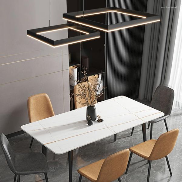 Lampes suspendues Lustres modernes classiques Salon Design en métal Salle à manger classique Dekoration noire Décor esthétique pour la maison
